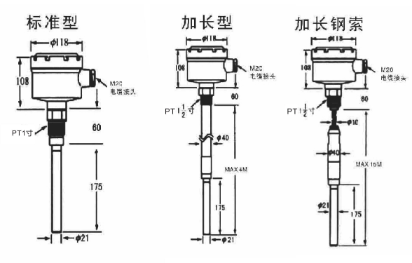 Single rod vibrating level switch
