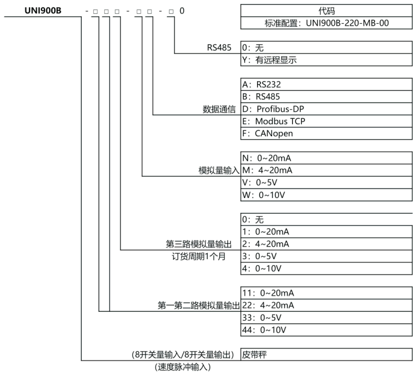 皮带秤节制器UNI900B